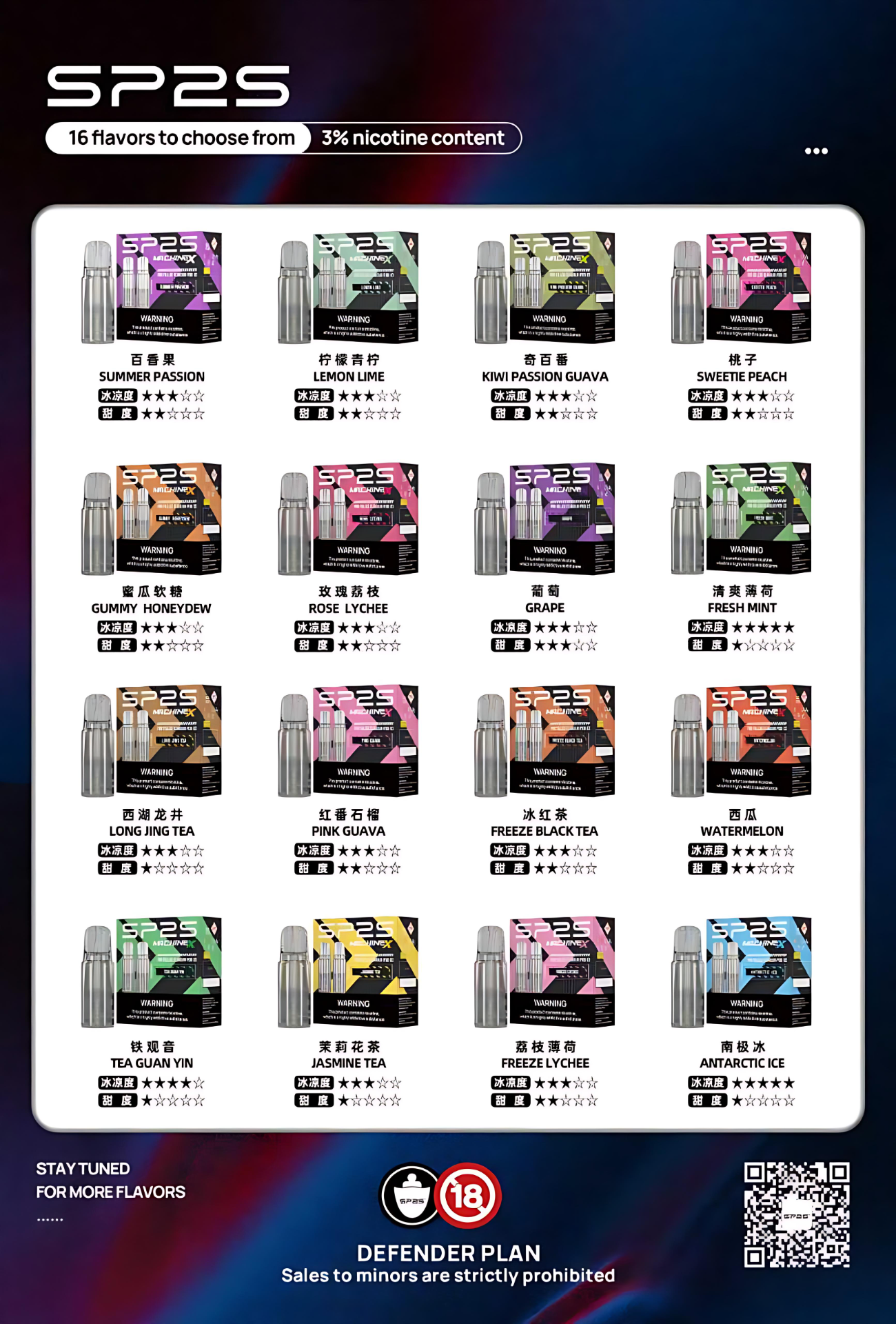 sp2s-machine-x-煙彈.png SP2S MACHINE X 煙彈16種口味全攻略 果香茶飲清涼系 台灣現貨